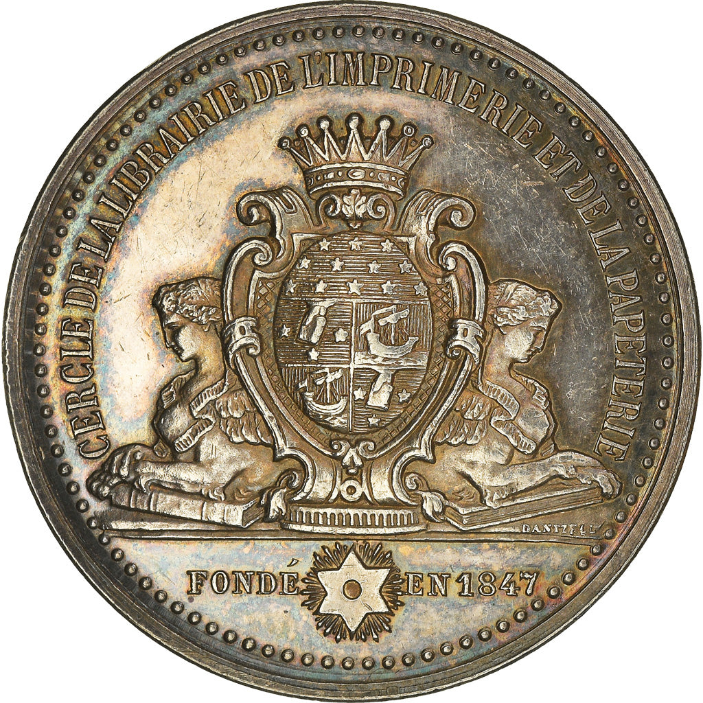France, Token, Cercle de la Librairie, de l'Imprimerie et de la Papèterie 1847
