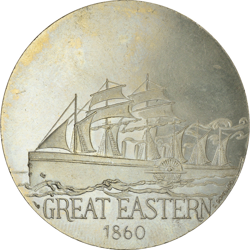 France, Medal, Les Grands Transatlantiques, Great Eastern, Shipping, C. Gondard