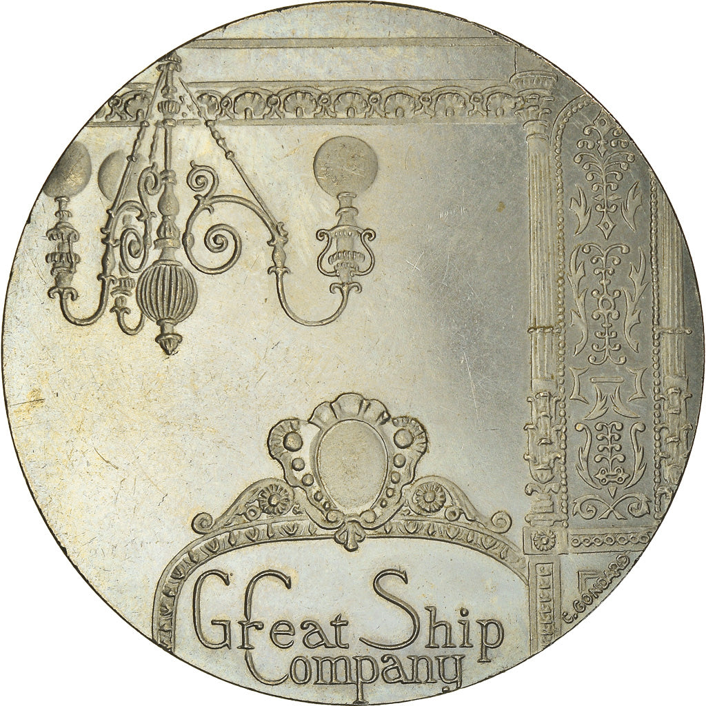 France, Medal, Les Grands Transatlantiques, Great Eastern, Shipping, C. Gondard