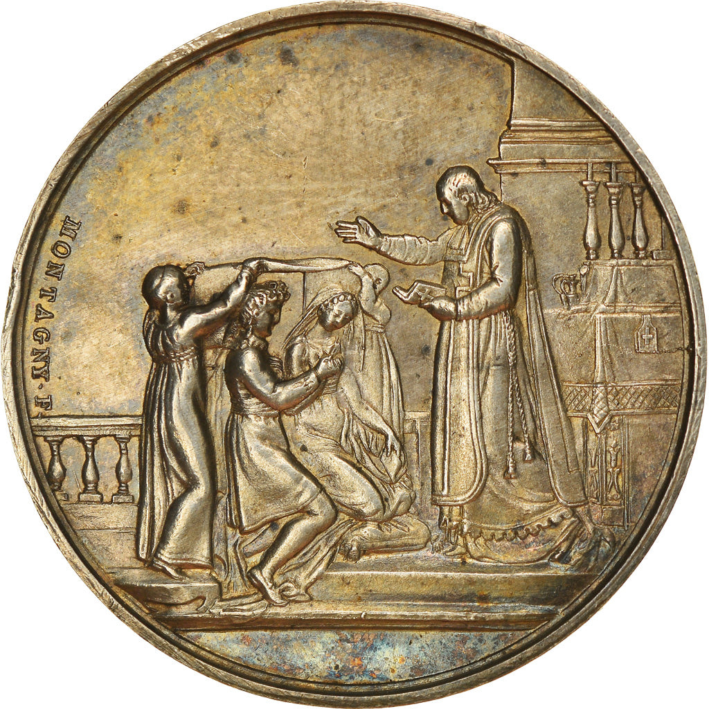 France, Médaille, Noces, Mariage, Religion, Religions & beliefs, Montagny