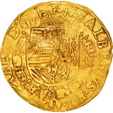 Moneda, Países Bajos españoles, 2 Albertin, 4/3 Ducat, 1609, Antwerp, MBC, Oro
