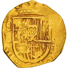 Moeda, Espanha, Philip III, 2 Escudos, Seville, AU(50-53), Dourado