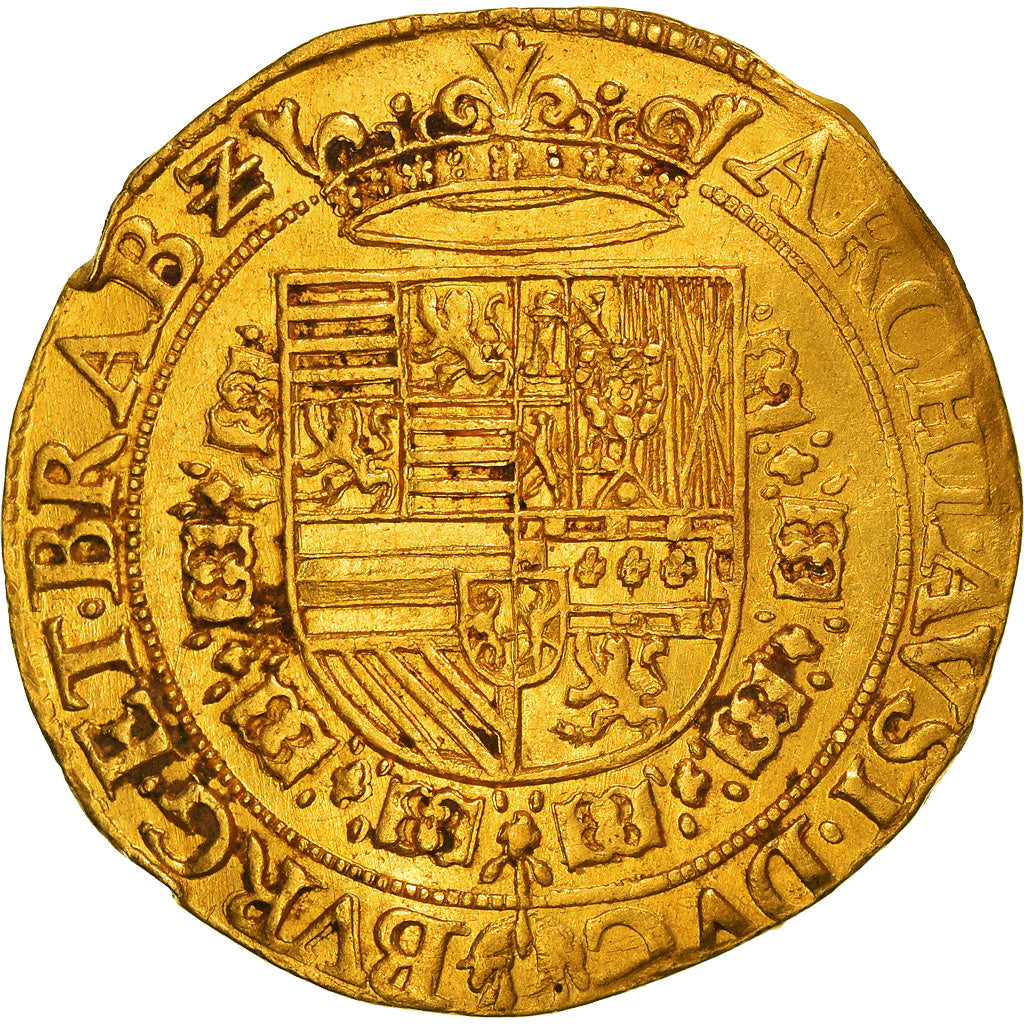Coin, Spanish Netherlands, Albert & Isabella, Double Ducat, Anvers, AU(50-53)