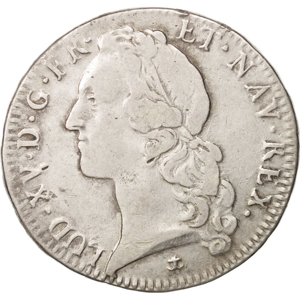 France, Louis XV, Écu au bandeau, Ecu, 1745, Aix, TB, Argent, KM:512.26