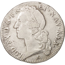 France, Louis XV, Écu au bandeau, Ecu, 1745, Aix, TB, Argent, KM:512.26