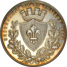 France, Medal, Chambre de Commerce de Lille, Borrel.A, MS(60-62), Silver