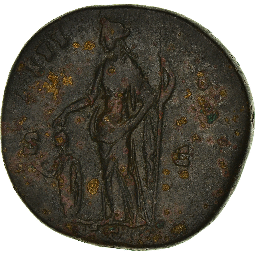 Coin, Marcus Aurelius, Sestertius, 148, Roma, VF(30-35), Bronze, RIC:1281a