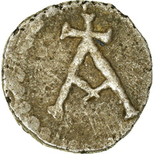 Moneda, Francia, A Croiseté et Swastika, Denier, Undefinied mint, BC+, Plata