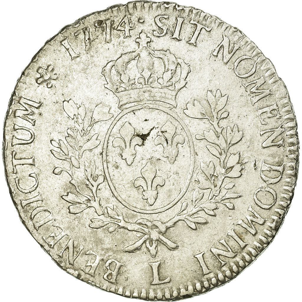Coin, France, Louis XV, Écu à la vieille tête, Ecu, 1774, Bayonne, VF(20-25)