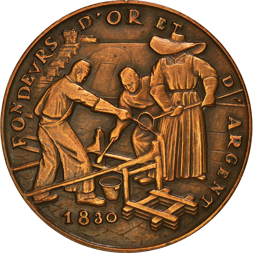 Francja, Medal, Souvenir d'une visite à la Monnaie, Paris, 1960, AU(55-58)