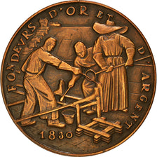 Francja, Medal, Souvenir d'une visite à la Monnaie, Paris, 1960, AU(55-58)