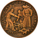 Francja, Medal, Souvenir d'une visite à la Monnaie, Paris, 1960, AU(55-58)