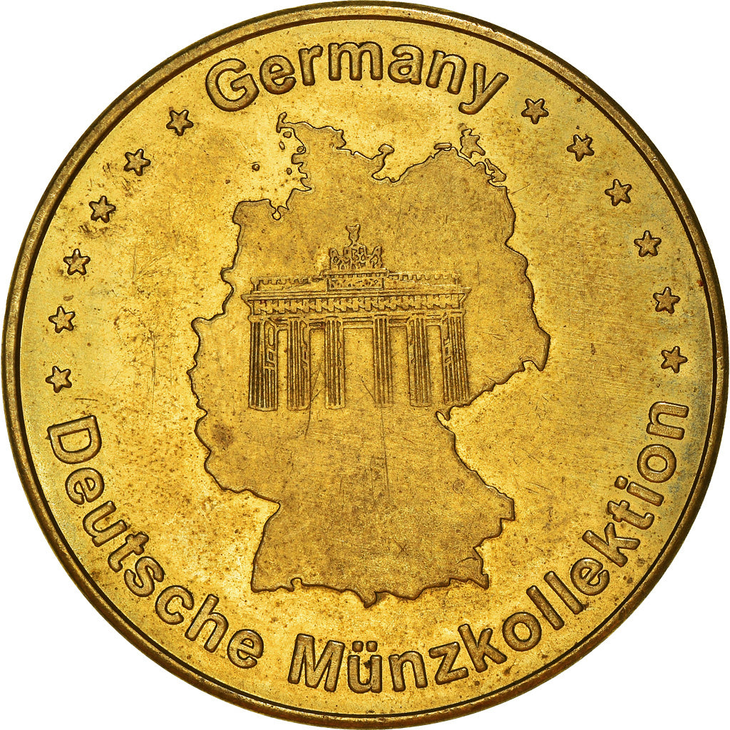 Germany, Token, Touristic token, AAchener Dom, AU(50-53), Cupro-nickel Aluminium