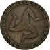 Moeda, Ilha de Man, 1/2 Penny, 1831, EF(40-45), Cobre, KM:Tn21.1