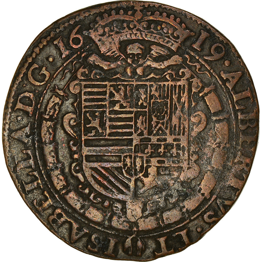 Spanish Netherlands, Token, Royal, Albert et Isabelle, Chambre des Comptes