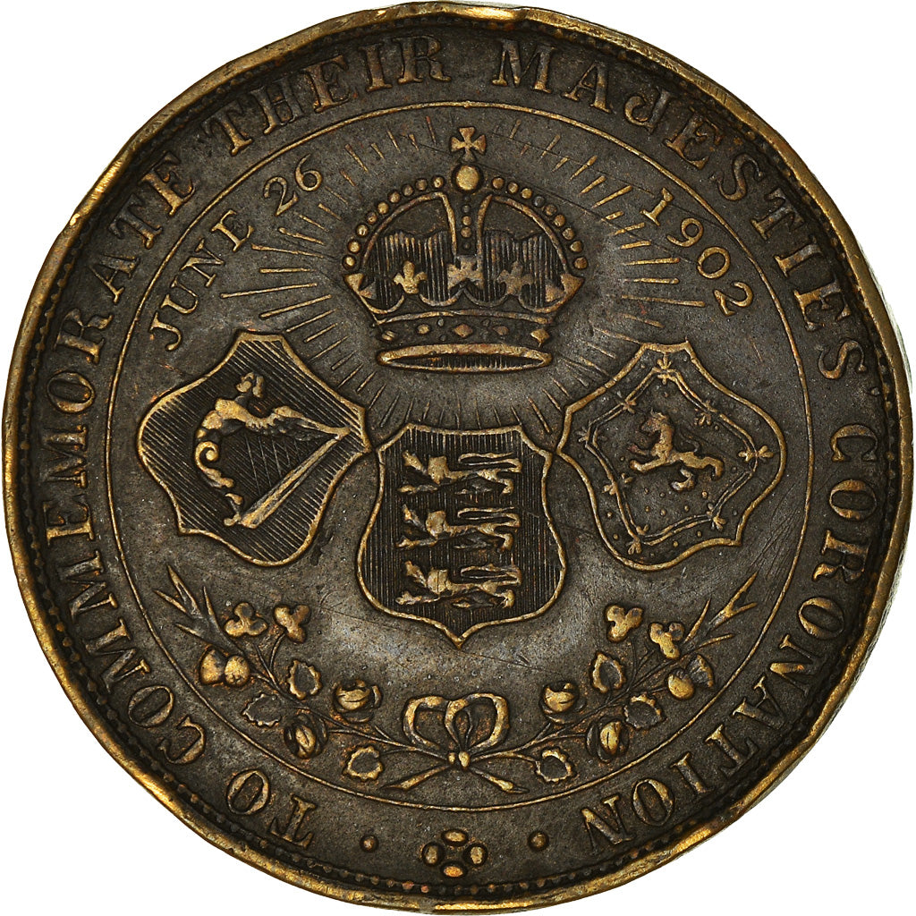 Royaume-Uni, Jeton, Royal, Edward VII and Queen Alexandra, Coronation, History