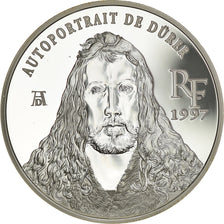 Munten, Frankrijk, Autoportrait de Dürer, 10 Francs-1.5 Euro, 1997, FDC, Zilver