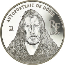 Monnaie, France, Autoportrait de Dürer, 10 Francs-1.5 Euro, 1997, FDC, Argent