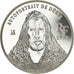 Munten, Frankrijk, Autoportrait de Dürer, 10 Francs-1.5 Euro, 1997, FDC, Zilver