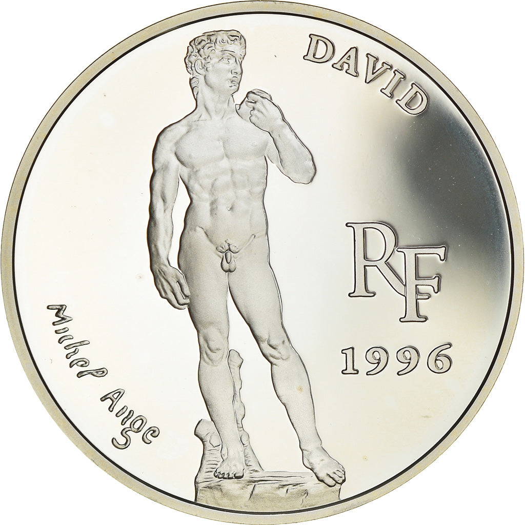 Monnaie, France, David by Michelangelo, 10 Francs-1.5 Euro, 1996, Proof, FDC