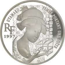 Monnaie, France, Utamaro, 10 Francs-1.5 Euro, 1997, FDC, Argent