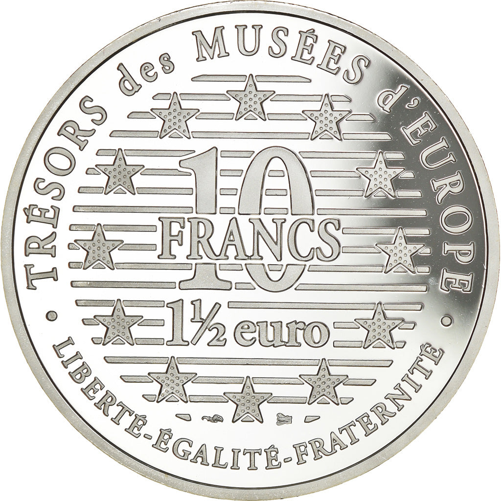 Monnaie, France, Utamaro, 10 Francs-1.5 Euro, 1997, FDC, Argent