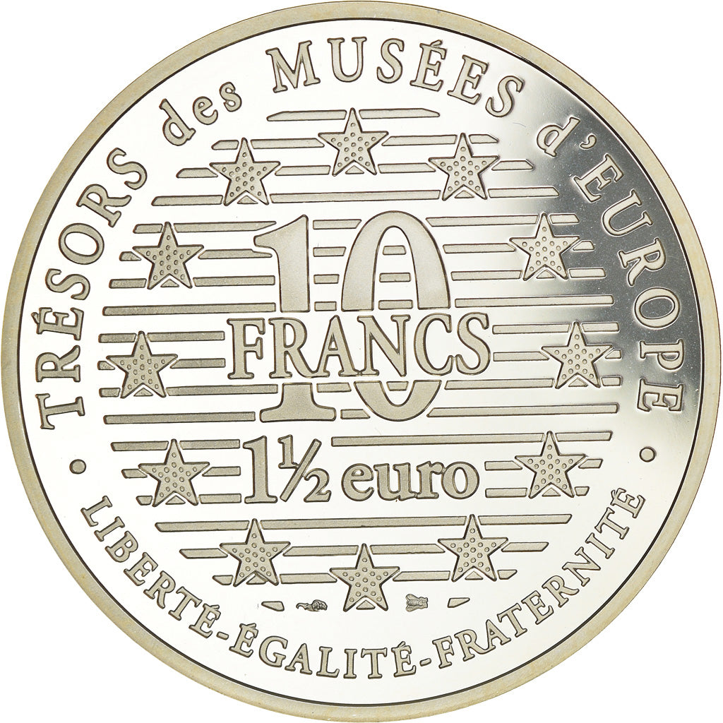 Coin, France, Manet - Le Fifre, 10 Francs-1.5 Euro, 1996, MS(65-70), Silver