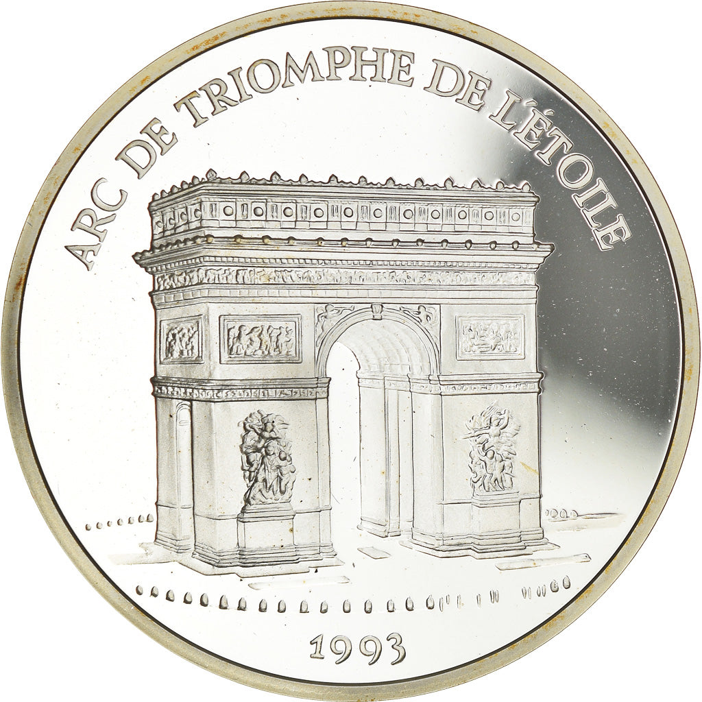 Coin, France, Arc de Triomphe, 100 Francs-15 Ecus, 1993, Proof, MS(65-70)