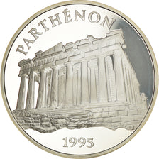 Coin, France, Parthénon, 100 Francs-15 Ecus, 1995, Proof, MS(65-70), Silver
