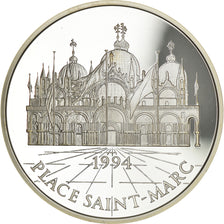 Coin, France, Place Saint-Marc, 100 Francs-15 Ecus, 1994, MS(65-70), Silver