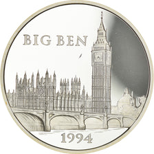 Coin, France, Big Ben, 100 Francs-15 Ecus, 1994, Proof, MS(65-70), Silver