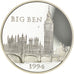 Coin, France, Big Ben, 100 Francs-15 Ecus, 1994, Proof, MS(65-70), Silver