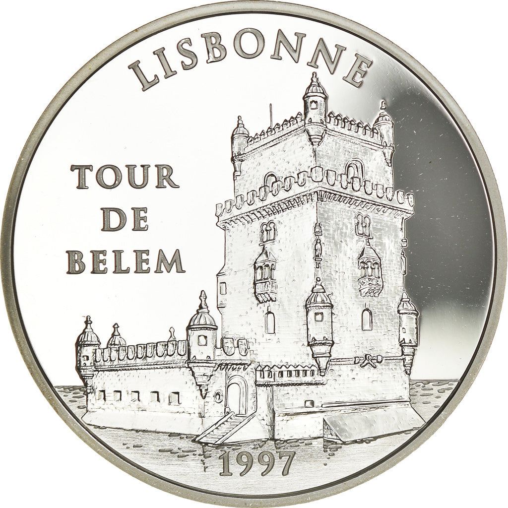 Monnaie, France, La Tour de Belem - Lisbonne, 100 Francs-15 Euro, 1997, Proof