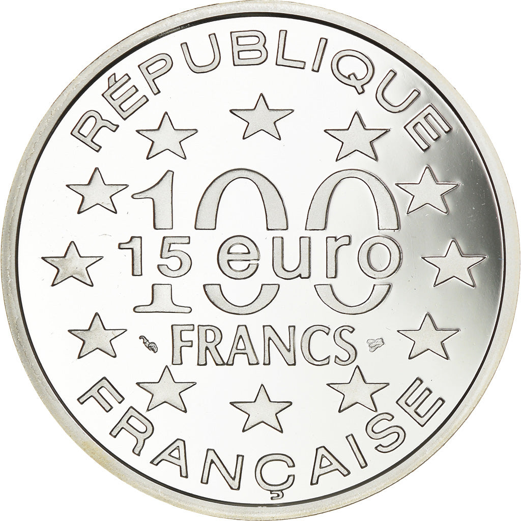 Monnaie, France, La Tour de Belem - Lisbonne, 100 Francs-15 Euro, 1997, Proof