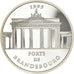 Moneda, Francia, Porte de Brandebourg, 100 Francs-15 Ecus, 1993, BE, FDC, Plata