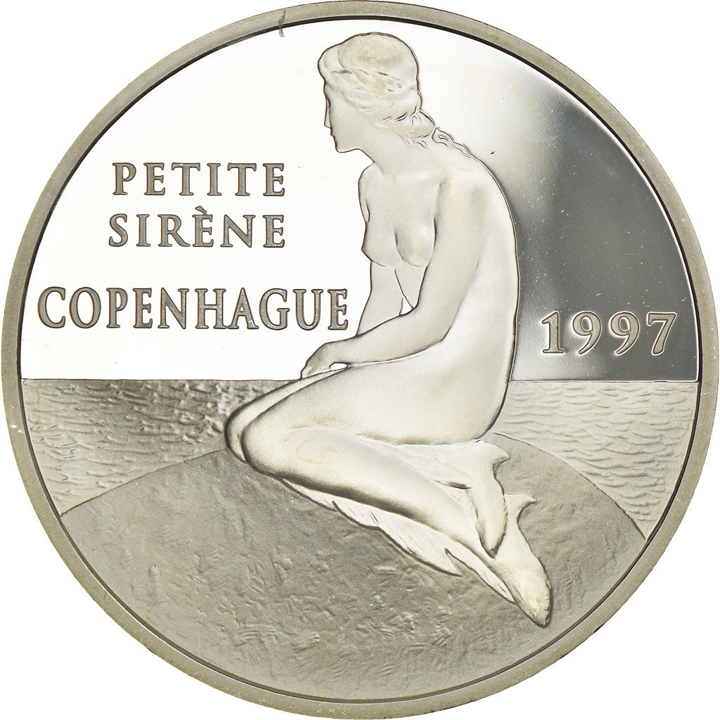 Monnaie, France, La petite sirène de Copenhague, 100 Francs-15 Euro, 1997, BE