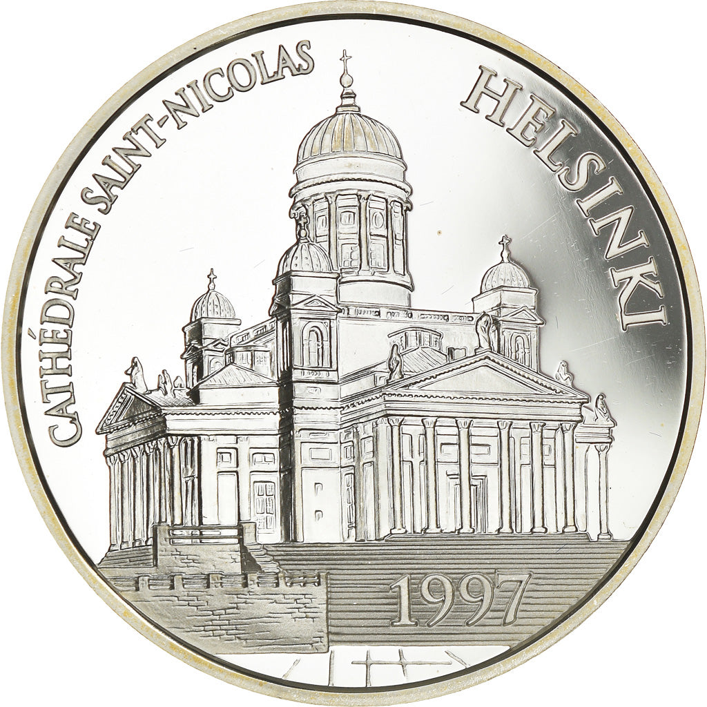 Monnaie, France, Cathédrale Saint-Nicolas d'Helsinki, 100 Francs-15 Euro, 1997