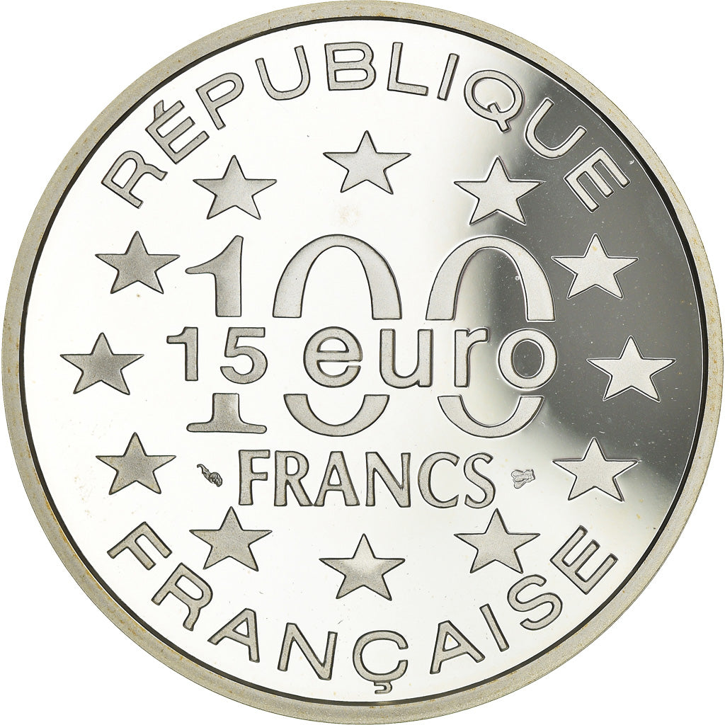 Moneta, Francja, Magere Brug, Amsterdam, 100 Francs-15 Euro, 1996, Proof