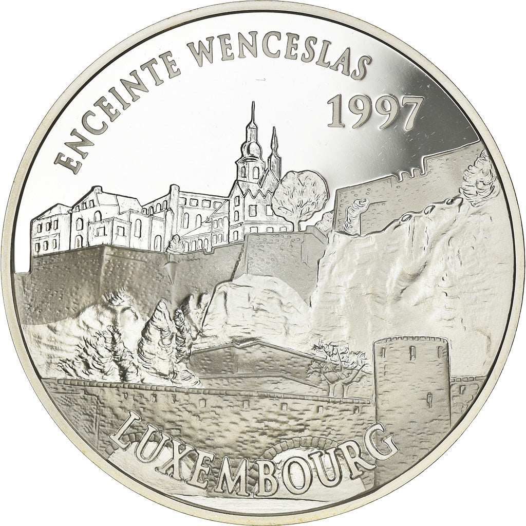 Munten, Frankrijk, Enceinte Wenceslas, Luxembourg, 100 Francs-15 Euro, 1997