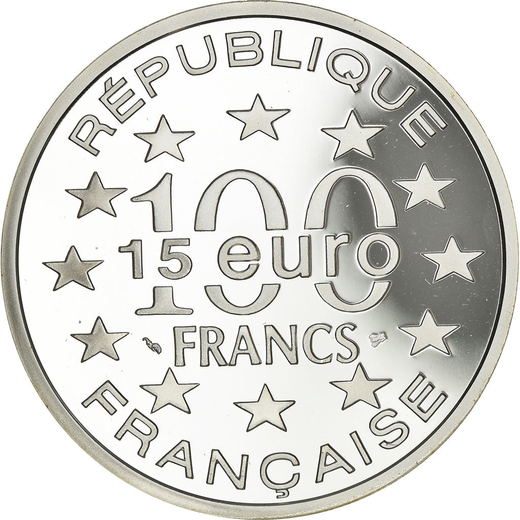 Munten, Frankrijk, Enceinte Wenceslas, Luxembourg, 100 Francs-15 Euro, 1997