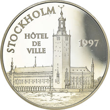 Coin, France, Hôtel de Ville de Stockholm, 100 Francs-15 Euro, 1997, Paris, BE