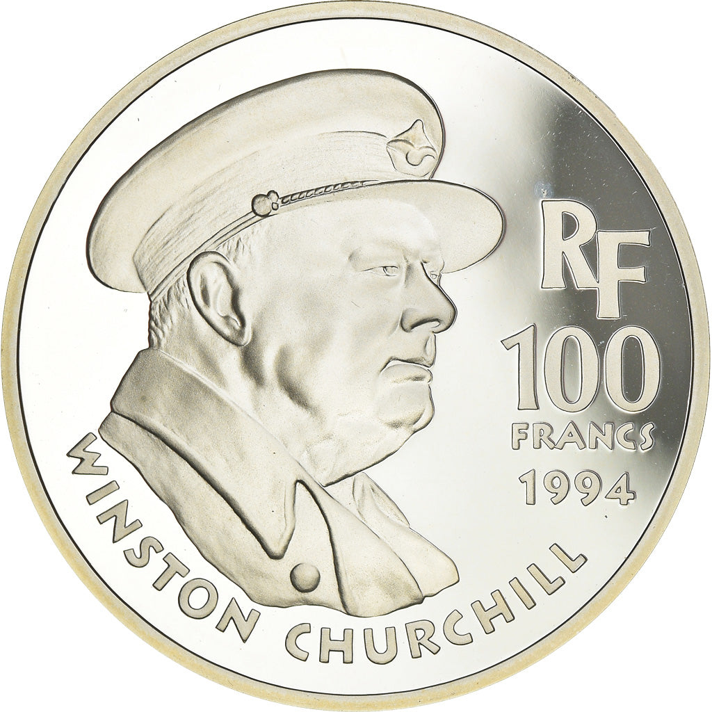 Monnaie, France, Churchill, 100 Francs, 1994, BE, FDC, Argent, Gadoury:C81