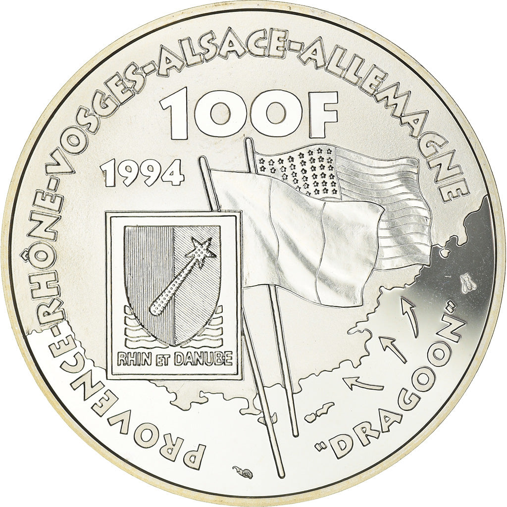 Monnaie, France, Lattre de Tassigny, 100 Francs, 1994, Paris, Proof, FDC