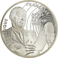 Moneta, Francja, Appel du 18 juin 1940, 100 Francs, 1994, BE, MS(65-70), Srebro