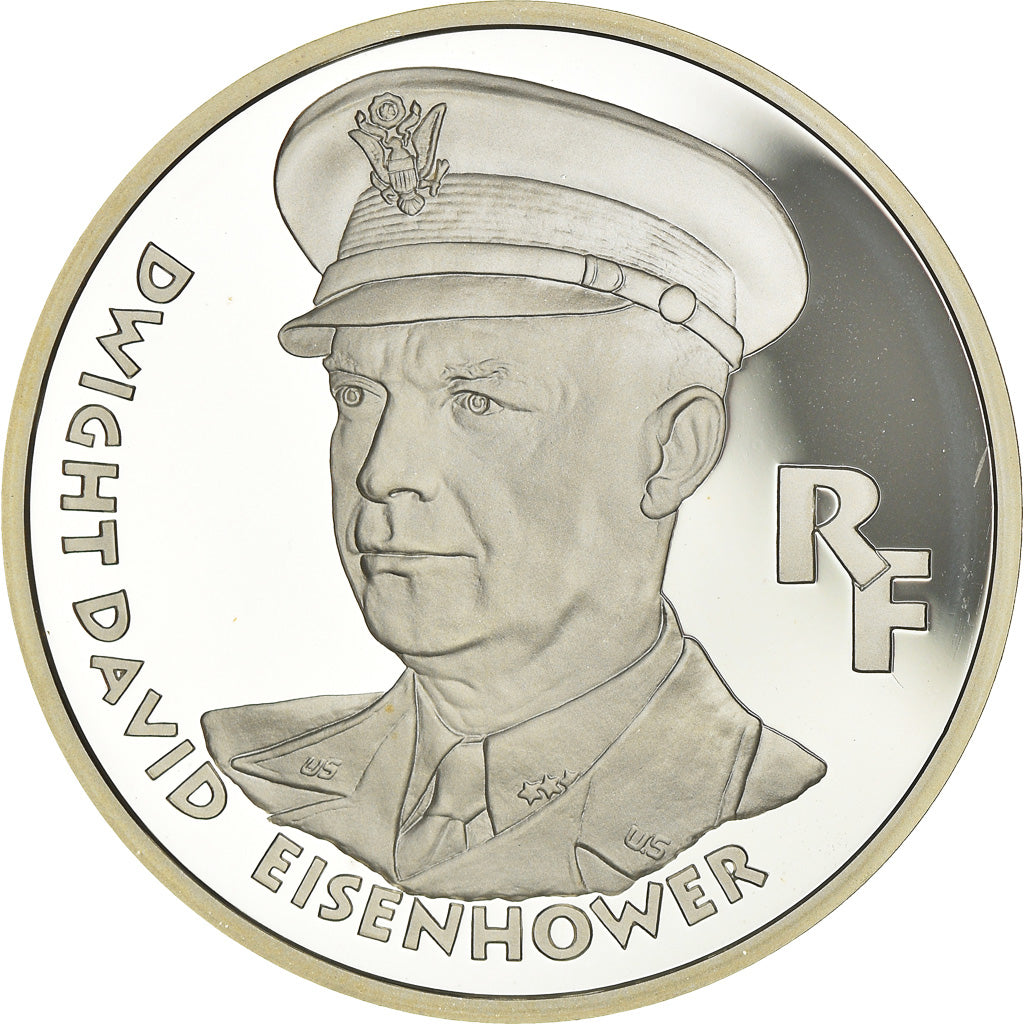 Coin, France, Dwight D.  Eisenhower, 100 Francs, 1994, Proof, MS(65-70), Silver