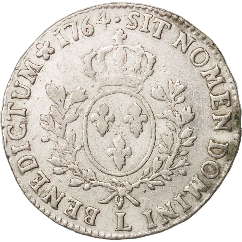 Frankreich, Louis XV, Écu au bandeau, Ecu, 1764, Bayonne, S+, Silber, KM:512.12