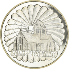 Moeda, França, Sainte-Mère-Eglise, 100 Francs, 1994, MS(65-70), Prata, KM:1043
