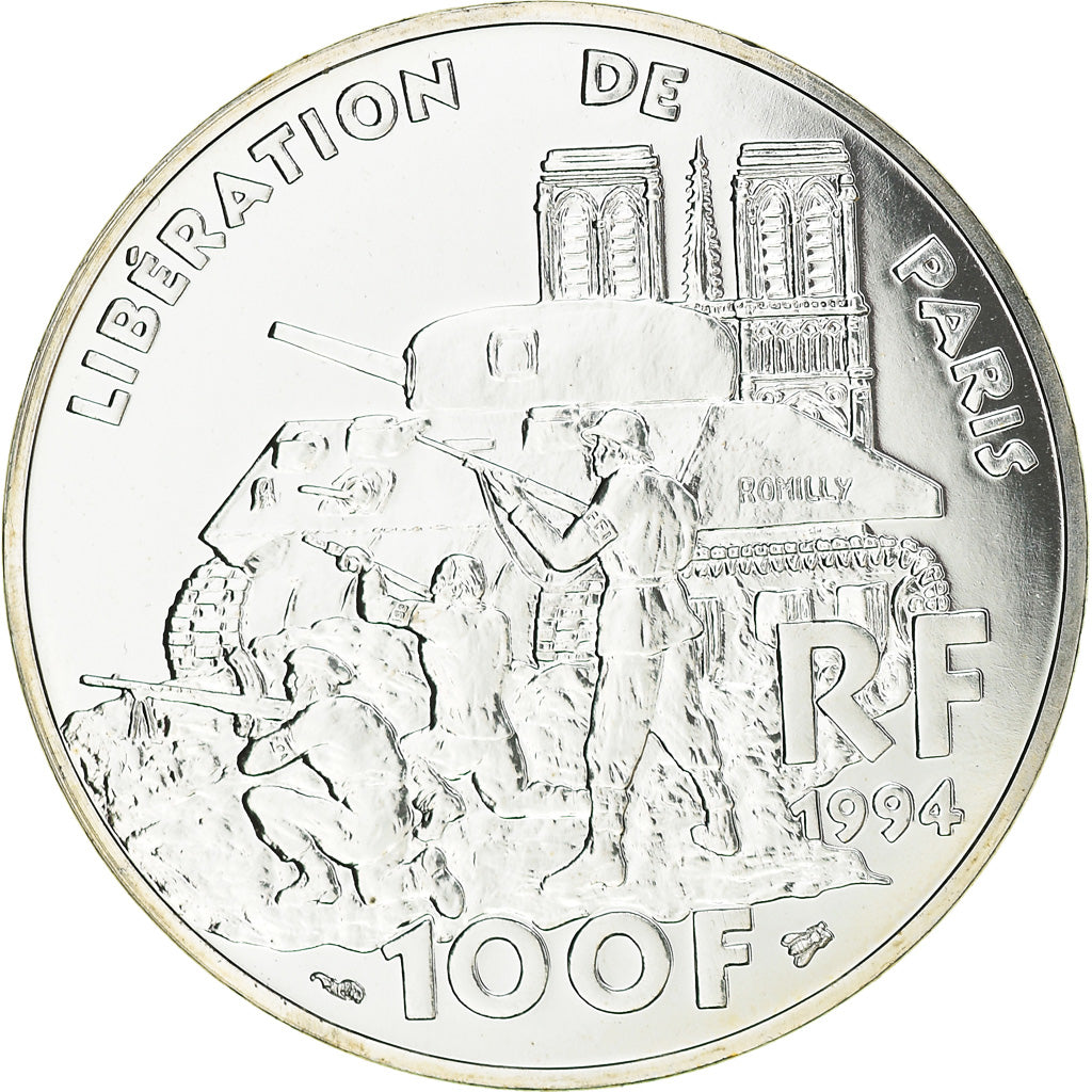 Monnaie, France, Libération de Paris, 100 Francs, 1994, Paris, ESSAI, FDC