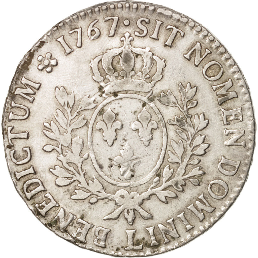 France, Louis XV, Écu au bandeau, Ecu, 1767, Bayonne, VF(30-35), Silver,KM512.12