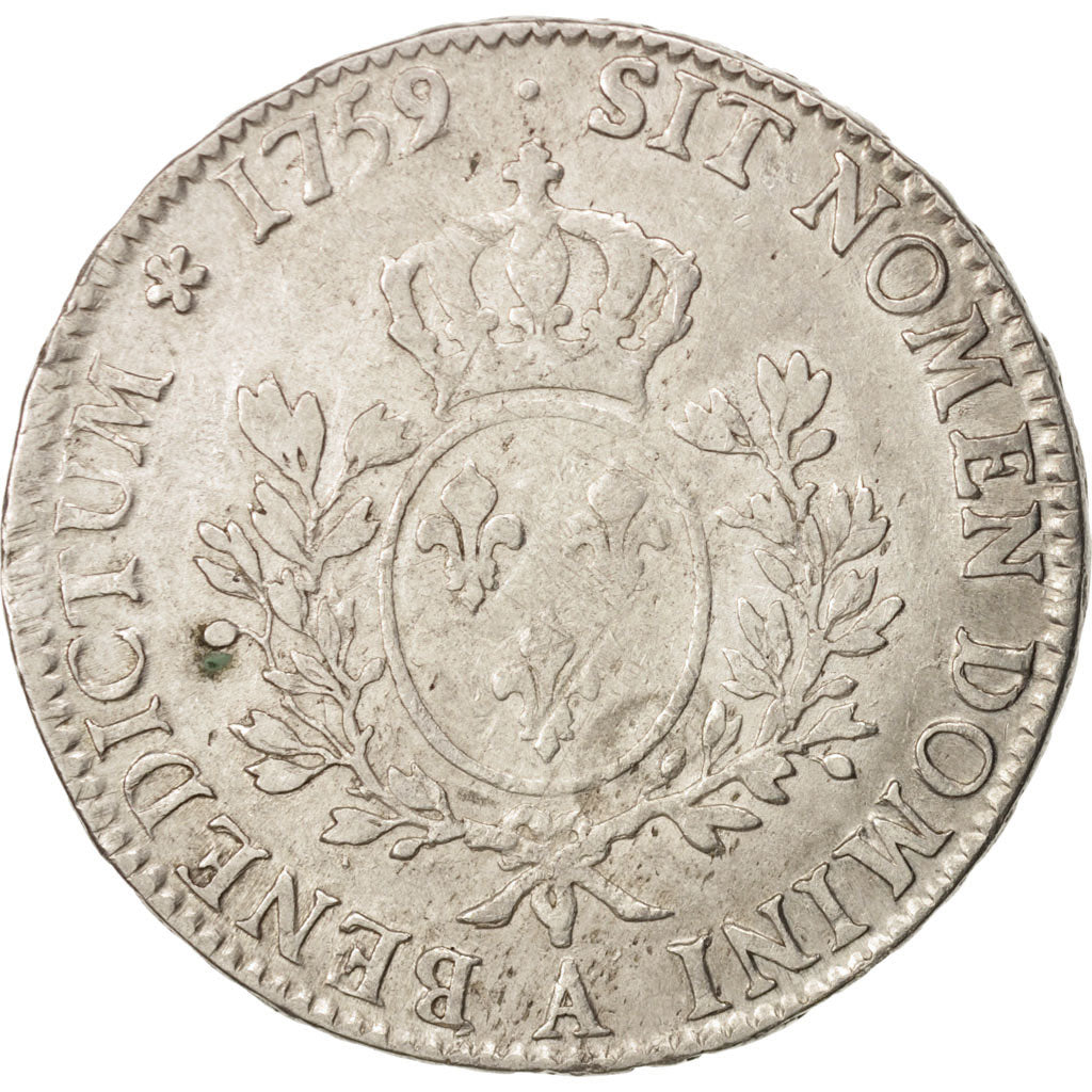 France, Louis XV, Écu au bandeau, Ecu, 1759, Paris, TB+, Argent, KM:512.1